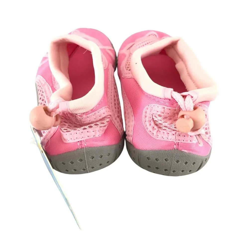 Fantiny Girls Water Shoes Fabric Mesh Drawstring Pink Size 34 US 2.5